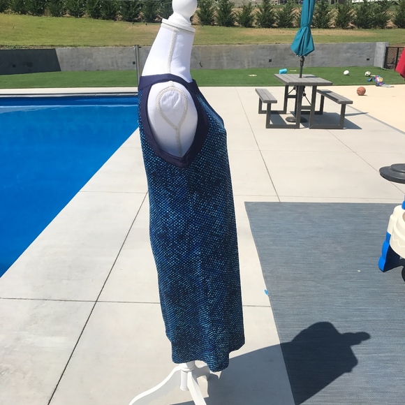 Women's Blue Polka Dot Dress - Picture 3 of 5